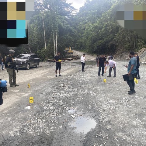 Olah TKP 2 Brimob Nabire Gugur Ditembak KKB