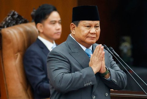 Presiden Prabowo Subianto menyampaikan pidato kenegaraan dalam Sidang Tahunan MPR RI dan Sidang Bersama DPR-DPD RI Tahun 2025 di Gedung Nusantara, Kompleks Parlemen, Jakarta, Jumat (15/8/2025).