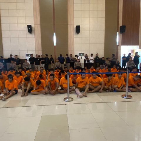 Polda Lampung Tangkap 319 Tersangka dalam Operasi Sikat Krakatau 2025