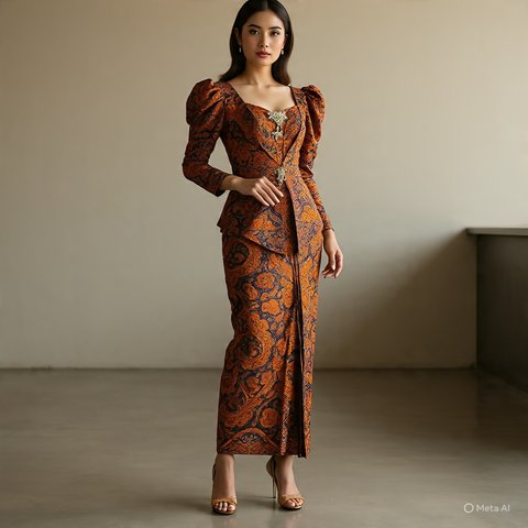 Model Kebaya Lengan Puff