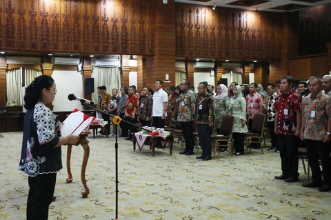 Wali Kota Semarang Agustina melantik 126 pejabat eselon III dan IV