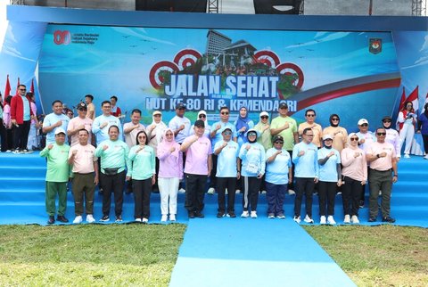 Mendagri Muhammad Tito Karnavian pada Puncak Peringatan HUT ke-80 Kementerian Dalam Negeri