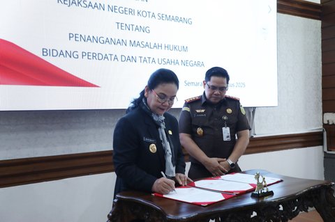 Wali Kota Semarang Agustina Teken Kerja Sama dengan Kejaksaan Negeri Semarang