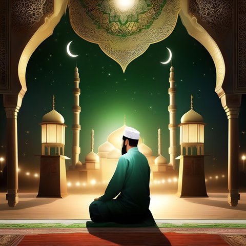 <p>Isra Miraj merupakan salah satu peristiwa bersejarah yang sangat agung dan penting bagi umat Islam, saat Nabi Muhammad SAW menerima perintah langsung dari Allah SWT untuk melaksanakan salat wajib 5 kali dalam sehari semalam. (Ilustrasi: AI)</p>