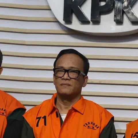 Sebelumnya, KPK menggelar OTT pada Kamis (21/8) dini hari di Jakarta. (Liputan6.com/Helmi Fithriansyah)