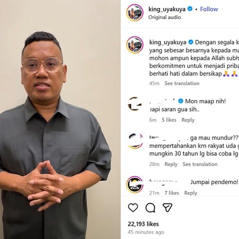 Uya Kuya minta maaf