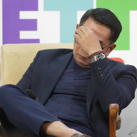 Ridwan Kamil saat menghadiri acara Climate Talk, Bisnis Karbon, Solusi Atau Perangkap Bagi Indonesia di gedung KLY Jakarta, Rabu 26 Februari 2025. (Liputan6.com/Helmi Fithriansyah)
