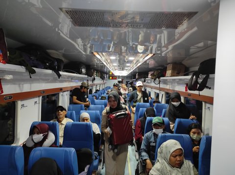 Rakaian Kereta A[i New Generation yang dioperasikan selama arus mudik dan balik Lebaran 2024 (Istimewa)