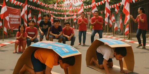 Ilustrasi Lomba Trenggiling Kardus