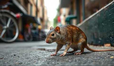 Ukuran seekor tikus, biasanya tidak lebih besar dari seekor kucing.