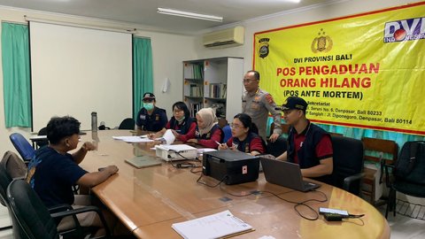 Posko Pengaduan Orang Hilang Banjir Bali