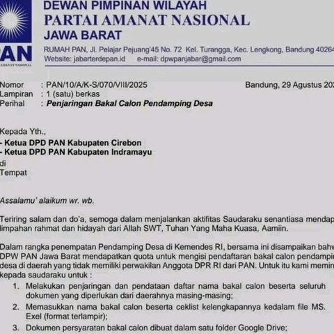 Beredar Surat Kuota Calon Pendamping Desa di Kemendes
