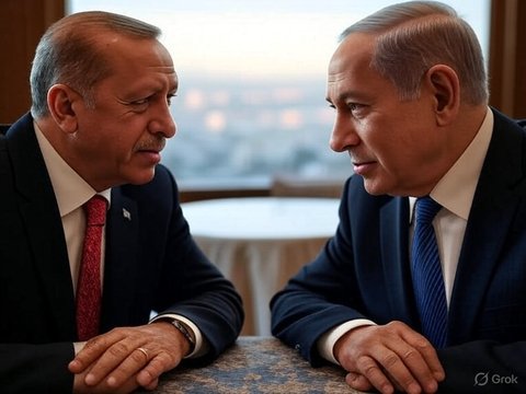 Presiden Turki Erdogan vs PM Israel Netanyahu
