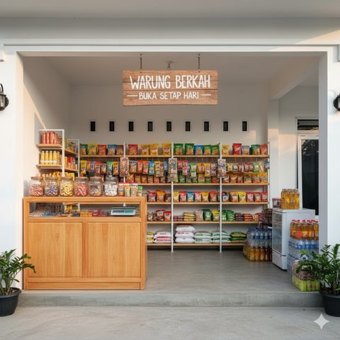 Warung Sembako Mini di Teras
