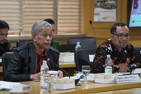 Wamensos Agus Jabo Priyono saat Rapat Kerja bersama Komite III Dewan Perwakilan Daerah (DPD) RI