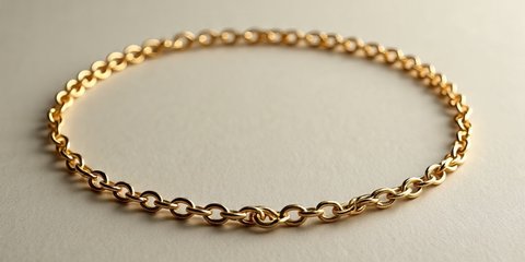 Ilustrasi Gelang Emas Rantai
