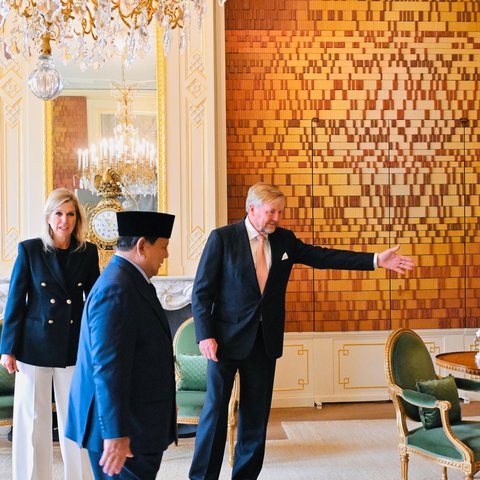Prabowo Temui Raja dan Ratu Belanda di Istana Huis ten Bosch
