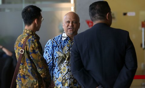Putra Presiden ke-3 RI, BJ Habibie, Ilham Akbar Habibie saat  tiba di gedung Merah Putih Komisi Pemberantasan Korupsi (KPK), Jakarta, Rabu (3/9/2025).