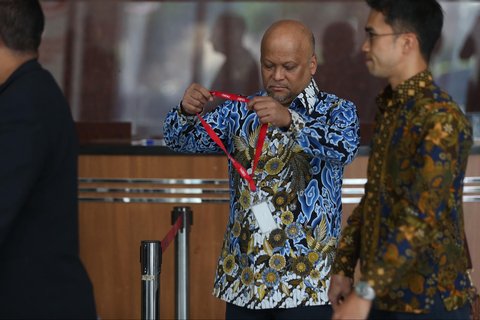 Putra Presiden ke-3 RI, BJ Habibie, Ilham Akbar Habibie saat  tiba di gedung Merah Putih Komisi Pemberantasan Korupsi (KPK), Jakarta, Rabu (3/9/2025).