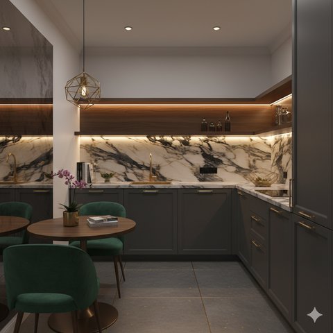 Minimalis Modern dengan Sentuhan Kemewahan (Luxury Modern Minimalist)