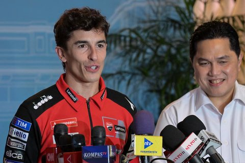 FOTO: Juara Dunia MotoGP 2025 Marc Marquez Bertemu Presiden Prabowo ...