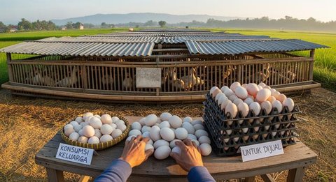 7 Tips Ternak Bebek Petelur dengan Kandang dari Bambu dan Seng Bekas, Telur Bisa untuk Dapur dan Dijual (Foto: Gemini AI)