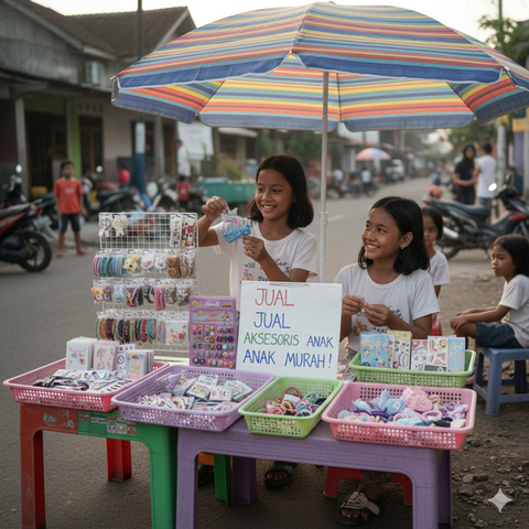 Ide Jualan Aksesoris Anak SD Rp 2000an. Gemini