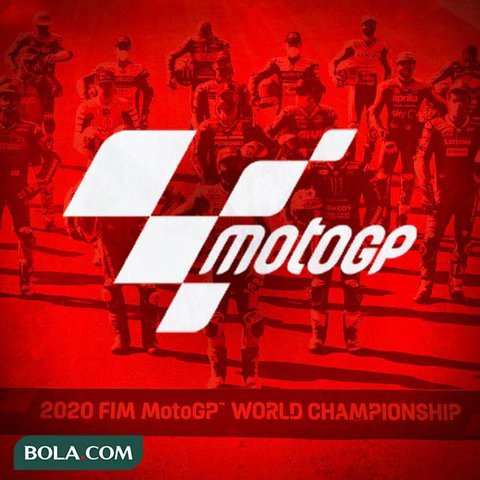 MotoGP - Ilustrasi logo MotoGP. (Bola.com/Adreanus Titus)