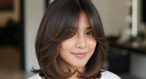 Model Rambut Oval Layer Sebahu 2026/AI