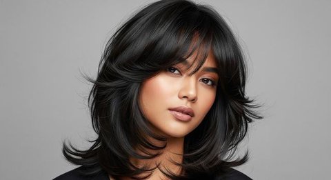 Model Rambut Oval Layer Sebahu 2026/AI