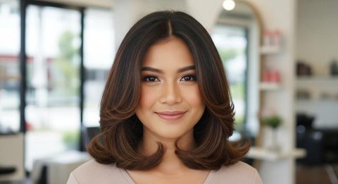 Model Rambut Oval Layer Sebahu 2026/AI