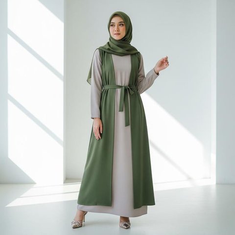 Inspirasi Tren Baju Rompi Lepas untuk Lebaran 2026/AI