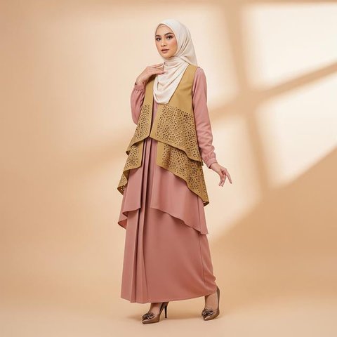 Inspirasi Tren Baju Rompi Lepas untuk Lebaran 2026/AI