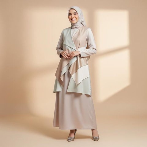 Inspirasi Tren Baju Rompi Lepas untuk Lebaran 2026/AI