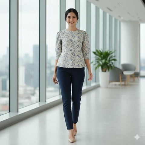 8 Model Atasan Batik Kantor 2026, Pilihan Stylish untuk Tampilan Profesional dan Tetap Elegan (Foto: Gemini AI)