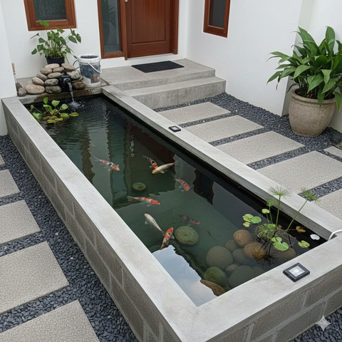 Model Kolam Ikan Minimalis (created by AI)