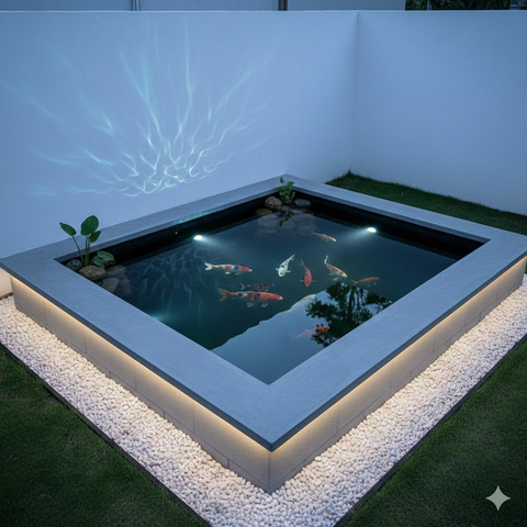 Model Kolam Ikan Minimalis (created by AI)