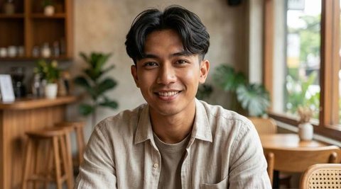 7 Model Rambut Pria Pendek Belah Tengah yang Stylish, Bikin Tampilan Rapi dan Percaya Diri di Berbagai Kesempatan (Foto: Gemini AI)