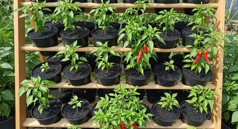 Ide Kebun Cabai 2x2 di Pekarangan Sempit/AI