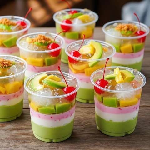 Ide Jualan Takjil Cup Kekinian. (Foto: AI)