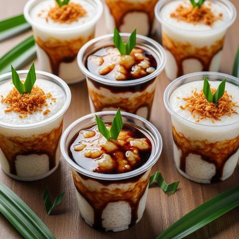 Ide Jualan Takjil Cup Kekinian. (Foto: AI)