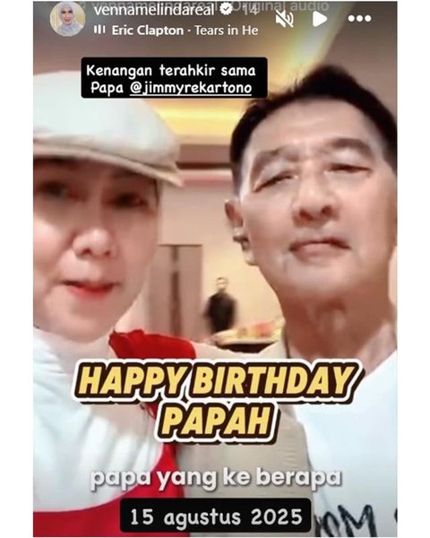 Kenangan ayah Venna Melinda bersama keluarga sebelum meninggal dunia. [IG: @verrellbramastaterdepan_]