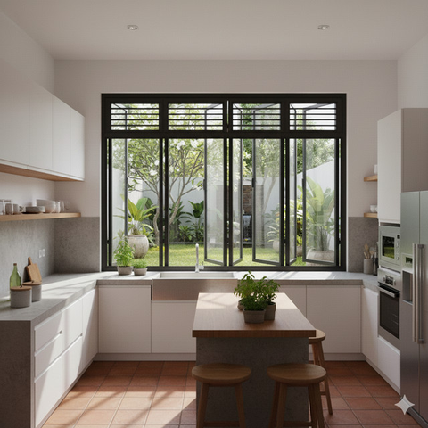 Model Jendela Dapur Aluminium Rumah Minimalis