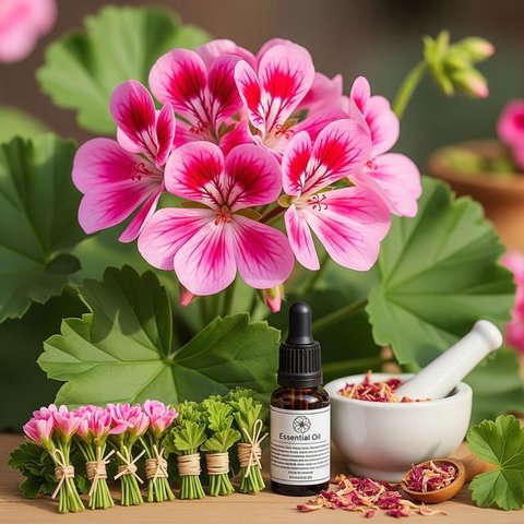 Bunga Geranium (Gemini AI)
