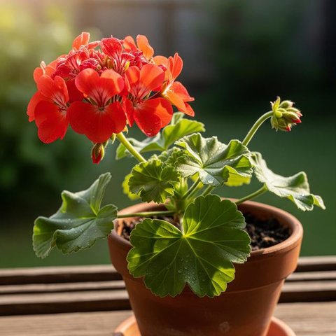 Bunga Geranium (Gemini AI)