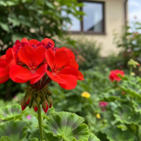 Bunga Geranium (Gemini AI)