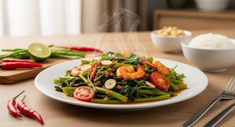 Sambal Kangkung yang Segar dan Enak