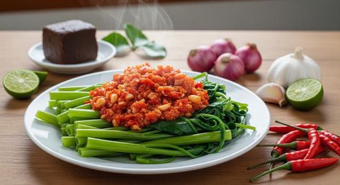 Sambal Kangkung yang Segar dan Enak