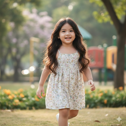 Model rambut panjang anak perempuan tren 2026 (Foto: ChatGPT)