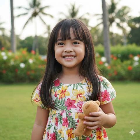 Model rambut panjang anak perempuan tren 2026 (Foto: ChatGPT)